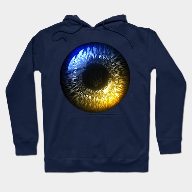 Ukrainian Eye Hoodie by Prok_Art